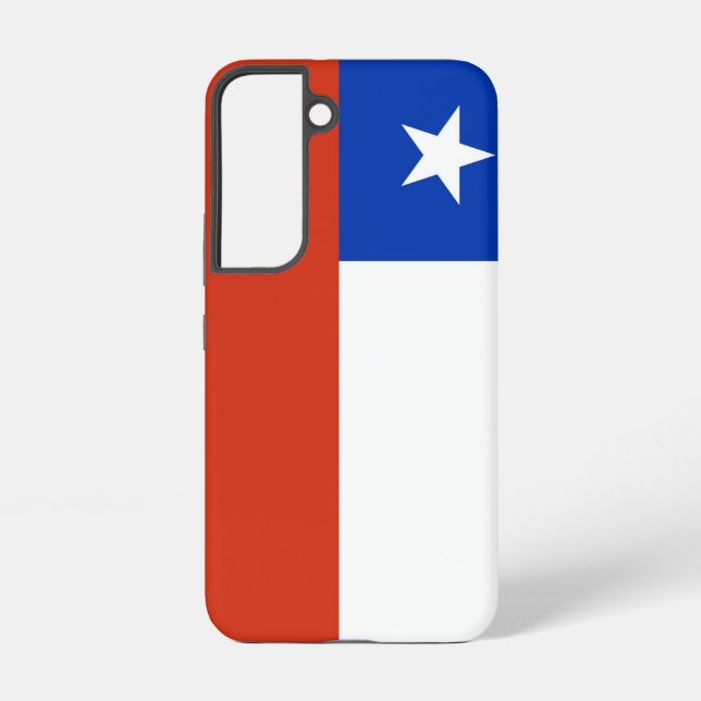 Coque Samsung Galaxy Étui Samsung Galaxy S22 Drapeau du Chili (Verso)