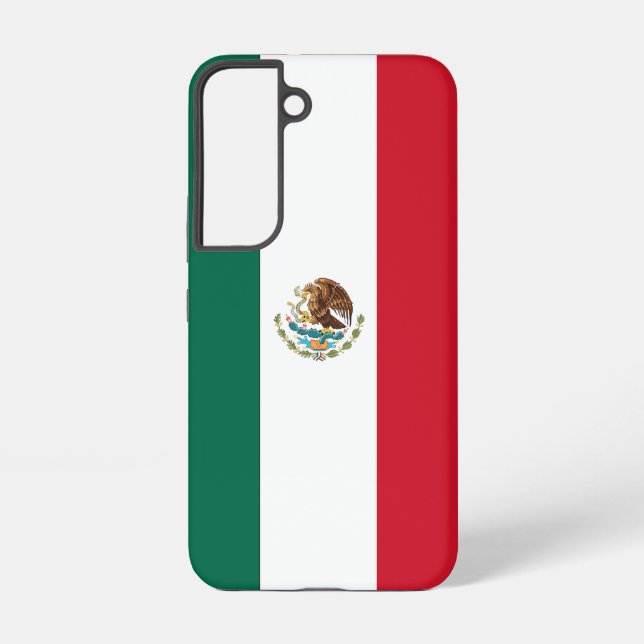 Coque Samsung Galaxy Étui Samsung Galaxy S22 Drapeau du Mexique (Verso)