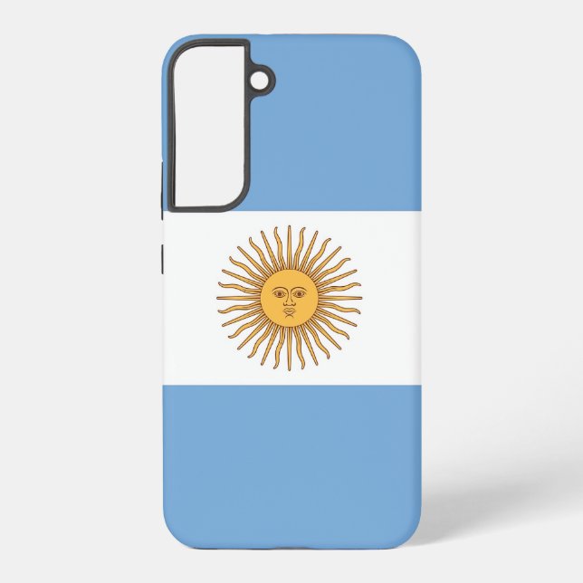 Coque Samsung Galaxy Étui Samsung Galaxy S22 Plus Drapeau de l'Argentin (Verso)