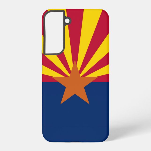 Coque Samsung Galaxy Étui Samsung Galaxy S22 Plus Drapeau de l'Arizona, (Verso)