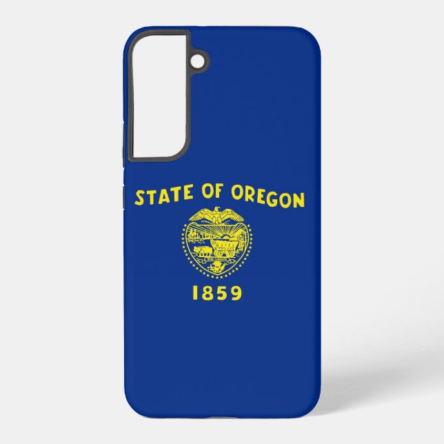 Coque Samsung Galaxy Étui Samsung Galaxy S22 Plus Drapeau de l'Oregon (Verso)