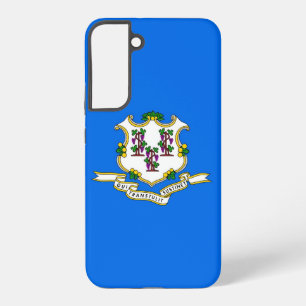 Coque Samsung Galaxy Étui Samsung Galaxy S22 Plus Drapeau du Connecticu
