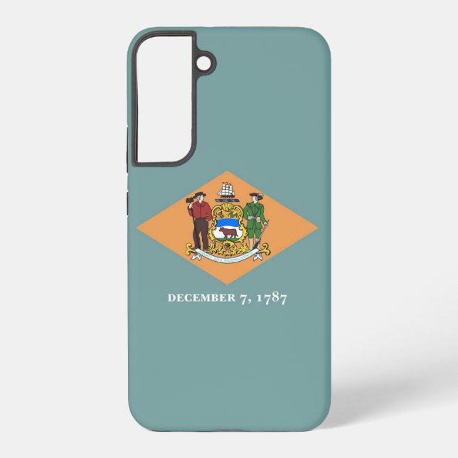 Coque Samsung Galaxy Étui Samsung Galaxy S22 Plus Drapeau du Delaware (Verso)