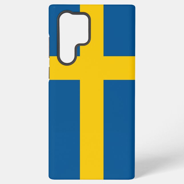 Coque Samsung Galaxy Étui Samsung Galaxy S22 Ultra drapeau Suède (Verso)