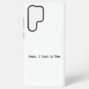 Coque Samsung Galaxy Étui Samsung Minimaliste Jésus Je Me Fie En Toi