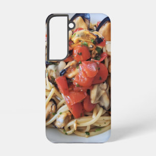 Coque Samsung Galaxy Étui Samsung pour pâtes de fruits de mer italiens 