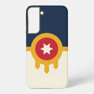 Coque Samsung Galaxy Étui Samsung S22 Plus Drapeau de Tulsa, Oklahoma