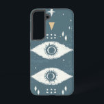 Coque Samsung Galaxy Étui téléphonique pour Motif oeil Visionnaire<br><div class="desc">Les yeux stylisés dans un motif symétrique suggèrent protection et perception plus profonde,  créant une déclaration audacieuse,  spirituelle et moderne.</div>