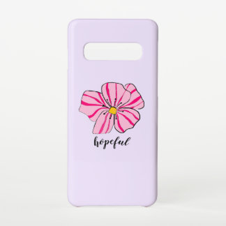 Coque Samsung Galaxy S10 Étui téléphonique rose floral