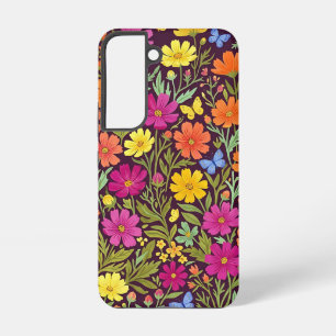 Coque Samsung Galaxy Étuis Samsung Cosmos Floral Boho Colorés Abstraits