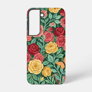 Coque Samsung Galaxy Étuis Samsung Fleurs Abstraites Papillons