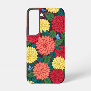Coque Samsung Galaxy Étuis Samsung Fleurs Abstraites Papillons
