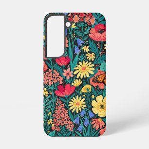 Coque Samsung Galaxy Étuis Samsung Fleurs Botaniques Abstraites