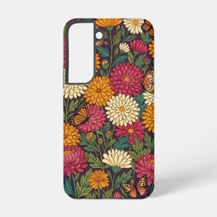 Coque Samsung Galaxy Étuis Samsung Fleurs de Chrysanthème Abstraites Pa