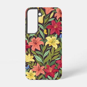 Coque Samsung Galaxy Étuis Samsung Fleurs de Lys Papillon Botanique Abs
