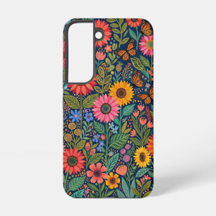 Coque Samsung Galaxy Étuis Samsung Fleurs de Tournesol Abstraites Papil