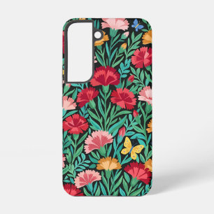 Coque Samsung Galaxy Étuis Samsung Fleurs Nordiques Abstraites Papillon