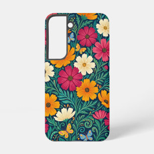 Coque Samsung Galaxy Étuis Samsung Fleurs Papillons Nordiques Abstraits