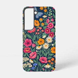 Coque Samsung Galaxy Étuis Samsung Fleurs Sauvages Cottagecore Abstrait