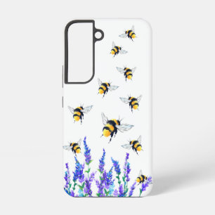 Coque Samsung Galaxy Étuis Samsung Galaxy Fleurs et Abeilles Volantes