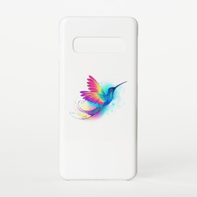 Coque Samsung Galaxy Exotic Rainbow Hummingbird (Dos)