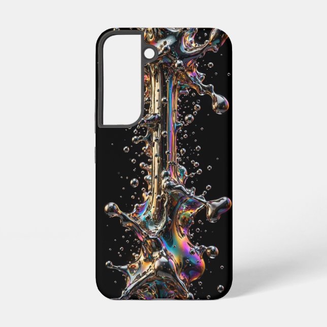 Coque Samsung Galaxy Explosion de chrome liquide ultra-étroite  (Verso)