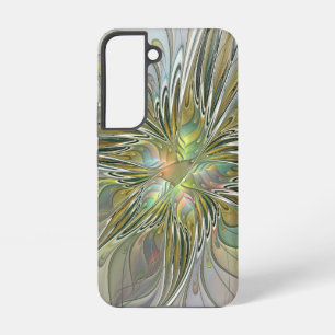 Coque Samsung Galaxy Fantaisie florale Art fractal moderne Fleur avec o