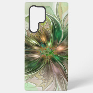Coque Samsung Galaxy Fantaisie moderne abstraite et colorée de fleur fr