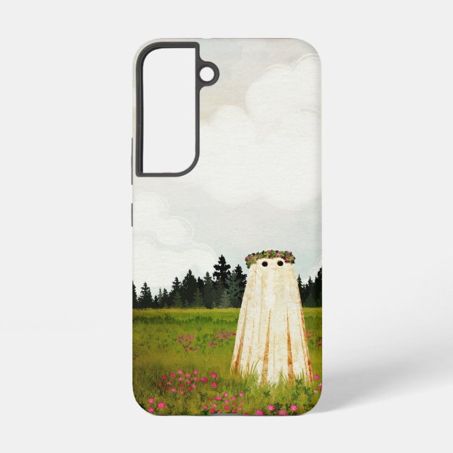 Coque Samsung Galaxy Fantôme de trèfle rouge (Verso)