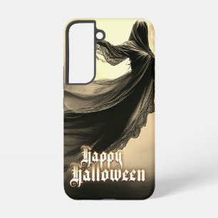 Coque Samsung Galaxy Fantôme Féminin Noir dans un Paysage Infernale - H