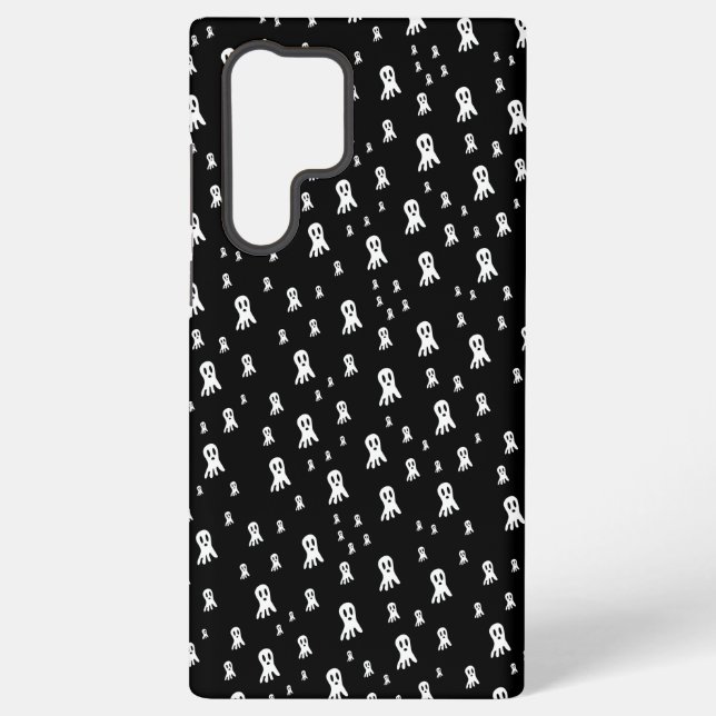 Coque Samsung Galaxy Fantômes d'Halloween foncé (Verso)