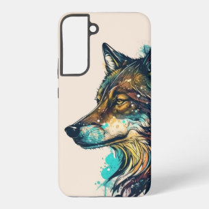 Coque Samsung Galaxy Faune Loups  Tête de Loup Animal Art 
