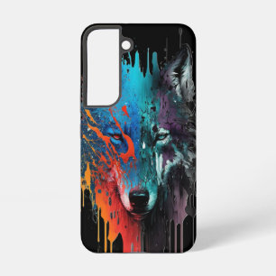Coque Samsung Galaxy Faune Loups  Tête de Loup Art Animalier 