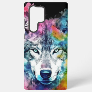 Coque Samsung Galaxy Faune Loups  Tête de Loup Art Animalier 