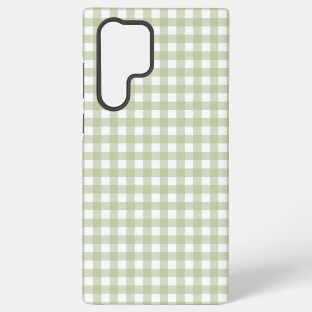 Coque Samsung Galaxy Faye et Lauren Green Gingham (Verso)