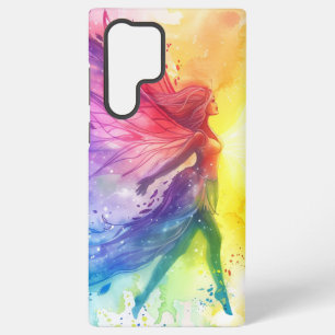 Coque Samsung Galaxy Fée Arc-en-Ciel Fantaisiste - Cottagecore Enchanté