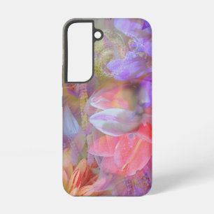 Coque Samsung Galaxy Fée des fleurs Double Exposition Art Fantastique