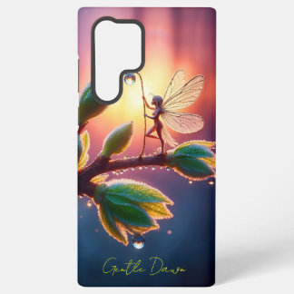 Coque Samsung Galaxy Fée magique avec lanterne de rosée sur la branche