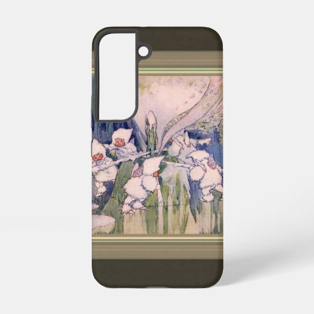 Coque Samsung Galaxy Fées de la Neige Faisant de la Neige (Verso)