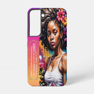 Coque Samsung Galaxy Femme Abstraite de Foi Proverbes 31 30