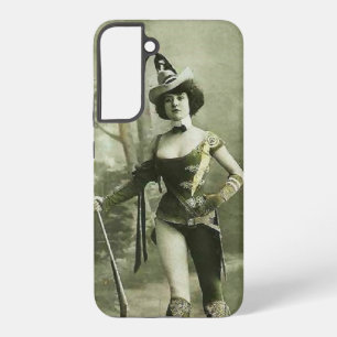 Coque Samsung Galaxy Femme d'époque en costume