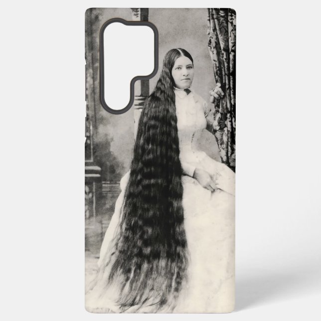 Coque Samsung Galaxy Femme victorienne aux cheveux longs (Verso)