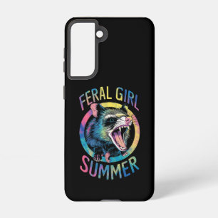 Coque Samsung Galaxy Feral Girl été Opossum Tie Dye Raccoon
