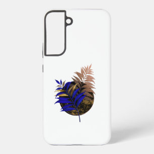Coque Samsung Galaxy Ferme bleue sur cercle noir