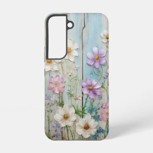 Coque Samsung Galaxy Ferme Rustique Cottage Fleur de Campagne Florale