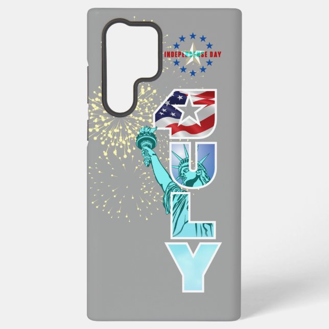 Coque Samsung Galaxy Fête de l'Indépendance (Verso)