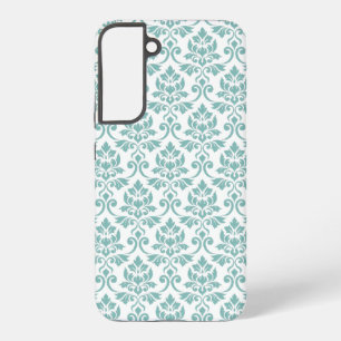 Coque Samsung Galaxy Feuille de Damas motif sarcelle