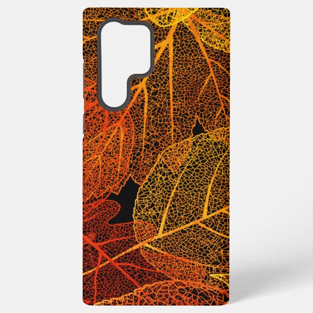 Coque Samsung Galaxy Feuilles automne élégantes (Verso)