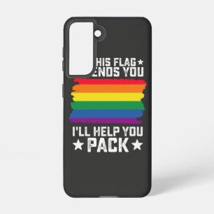 Coque Samsung Galaxy Fierté LGBT Si ce drapeau vous offense Je vous aid