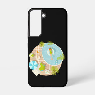 Coque Samsung Galaxy Fille de fête en piscine en bikini été plage